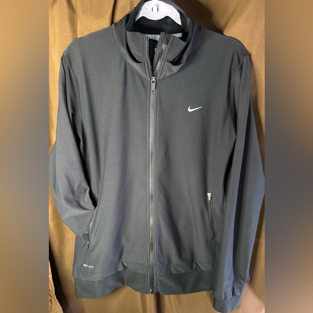 Nike DriFit Black Full-Zip Jacket, Women’s 1X